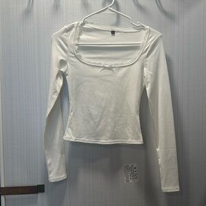 White SHEIN Long Sleeve